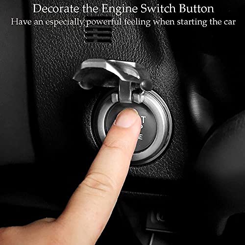 CAR Start Stop Push Cover Cover Заштитно анти -гребење кристално палење на копчето за почеток на прстени за украси за внатрешни автомобили