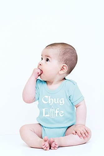 Cbtwear Chug Life - Смешно пиење облека за пријатели - слатко новороденче едно парче бебешко тело
