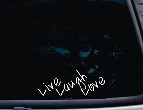 Во живо Смеење Љубов - 8 х 3 Умре Исечете Винил Налепница За Прозорци, Автомобили, Камиони, Кутии Со Алатки, лаптопи , MacBook-речиси