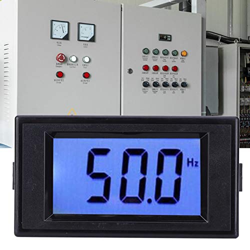 Мерач на фреквенција, мал AC80 ~ 300V D69-Hz LCD дисплеј професионален мерач на наизменична струја, дигитален за индустрија за