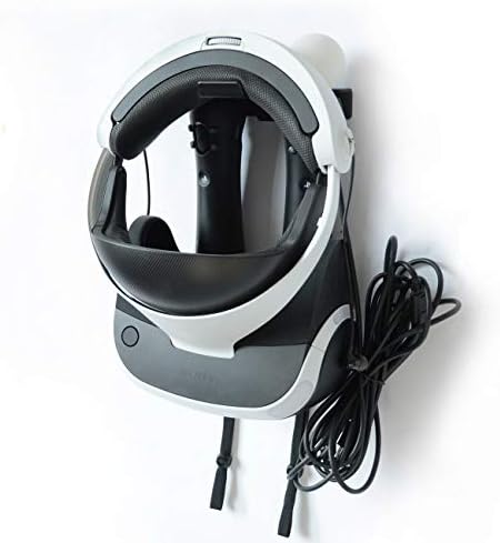 Држач за монтирање на wallидот Monzlteck за PSVR, слушалки, држач за контролори за движење, заштеда на простор
