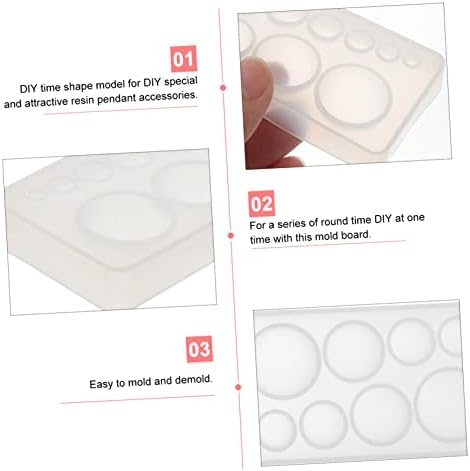 Започитувајте силиконски сапун калапи калапи за бонбони чисти мониста силиконски калапи за обетки од смола, смола уметнички