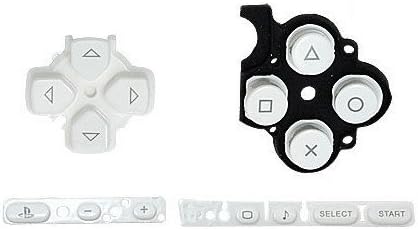 Замена на подлогата за клучеви за бели копчиња за замена за поправка за Sony PSP 3000 3001 тенка конзола