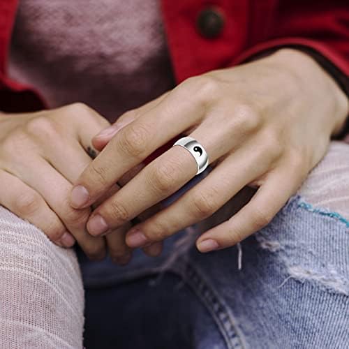 Едноставен титаниумски челик прстен женски ринг -цртан филм симпатичен накит прстен младински прстени