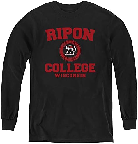 Колеџот Рипон Колеџ Официјален круг Лого Младински маица со долг ракав