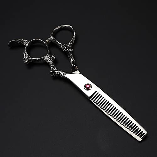 Професионални Ножици за Сечење Коса, 6 инчи Професионална Јапонија 440с челик сребрен змеј рачка за коса ножици за сечење берберски