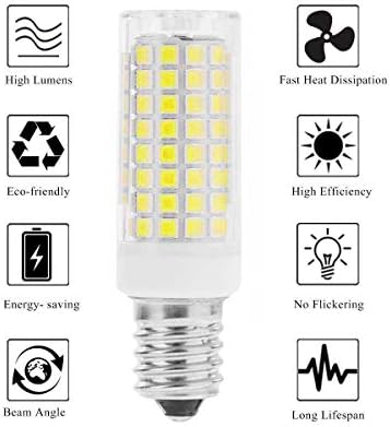 Lxcom Осветлување 10W E12 LED Сијалица Од Пченка - 2835 SMD 102LEDs E12 Dimmable 100w Еквивалент 1000LM Дневна Светлина Бела
