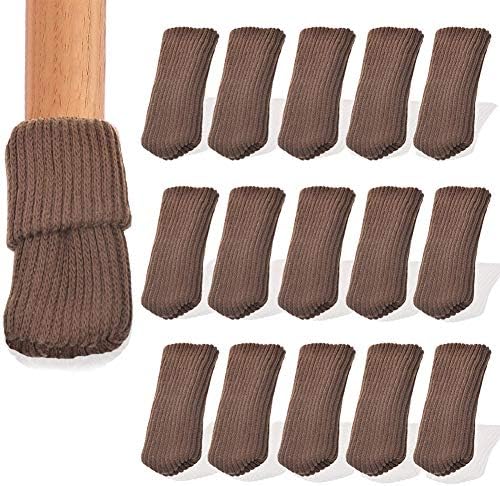 Bluecell 16 парчиња плетење волна чорапи/заштитник на подот на ногата на столот
