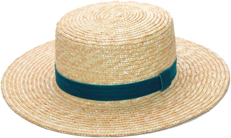 Womenените модна кадифена лента слама капа рамна топ лето лето сонце капи дами плажа капа облечете се додаток на плажа
