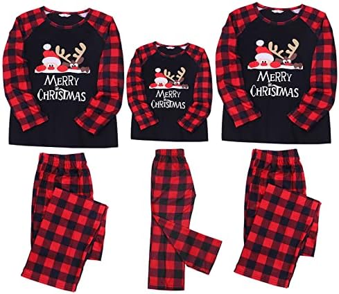 Семејни облеки за облека за спиење, божиќни пижами за спиење, со појавување на семејни пижами поставува пижама Божиќна PJ Холида