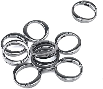 Tighal Spring O Rings Metal Spring Snap Clip Clond Keychain клуч за прстенести клипови o прстен тока за торби, чанти, чанта, DIY занает