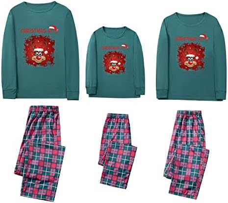 Семејство што одговара на нови години пижами што одговараат на семејни пижами сетови за Божиќни Божиќни пижами име