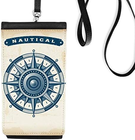 Истражување на компас во воен океан телефонски паричник чанта што виси мобилна торбичка црн џеб
