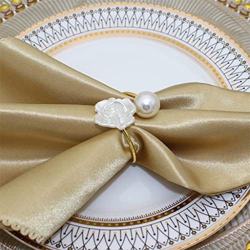 Gfdfd салфетка прстен цвет бисер дизајн пешкир за салфетки држачи за венчавки за венчавки за вечера