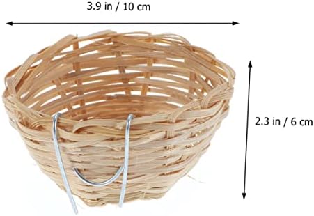 Јардве 7 парчиња Бамбус Птичји Гнездо Корпи За Складирање Морска Трева Играчки Корпи За Складирање Надворешен Декор Ткаени Корпи За Одгледување