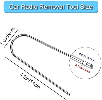 Автомобилски автомобил Radio Removal Pry Tool Cole U-во-форма за расклопување на повеќето конвертор на аудио фреквенција на CD CD CORTER 4PCS 4PCS