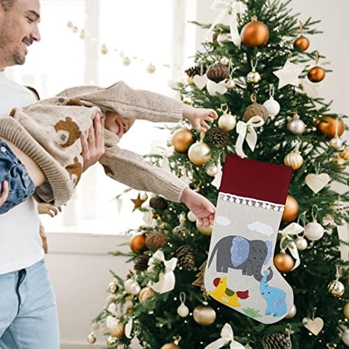 Божиќни Чорапи 18 Големи Кадифни Божиќни Чорапи Торби За Подароци И Украси за Камин Во Затворен Простор Празнична Божиќна Забава Божиќни