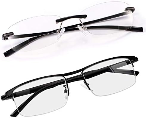 MIRYEA 1.5 X Зголемување Прогресивни Мултифокални Очила За Читање Сина Светлина Блокирање На Компјутерски Читачи + Бифокални Бифокални