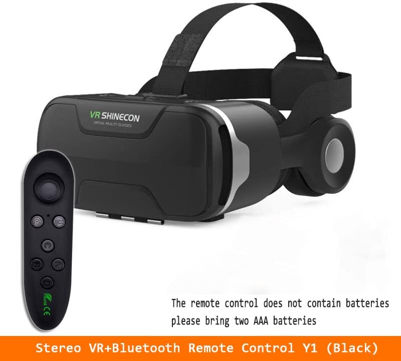 Ecens Виртуелна Реалност VR Слушалки За Мобилни, Слушалки&засилувач; Очила сите во едно, VR Очила ЗА ТВ, Филмови &засилувач; видео Игри Компатибилен