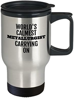 Металургистички подароци патуваат чаша чаша чај чаша - сребрена црна боја