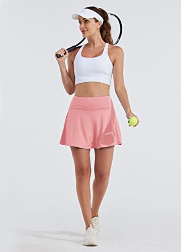 Вилит женско тениско здолниште со високи половини за голф атлетски трчање спортови спортови здолништа со топчести џебови УВ заштита