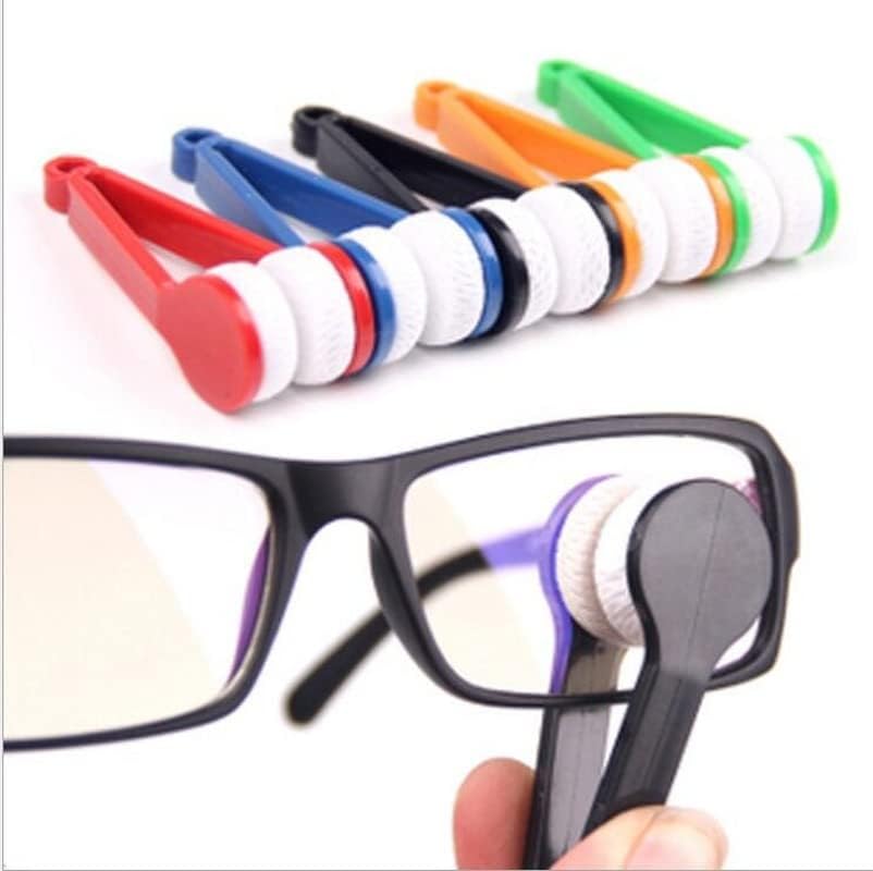 Мини Очила За Чистење Избришете Мултифункционални Преносни Супер Меки Очила За Бришење Двострани Микрофибер Очила Четка Премногу