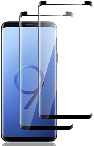 LyWhl 2 Пакет за Samsung Galaxy S9 / S8 заштитник на екранот, [пријателски расположен] калено стакло HD чист 9H тврд 3Д криви само за Galaxy S9