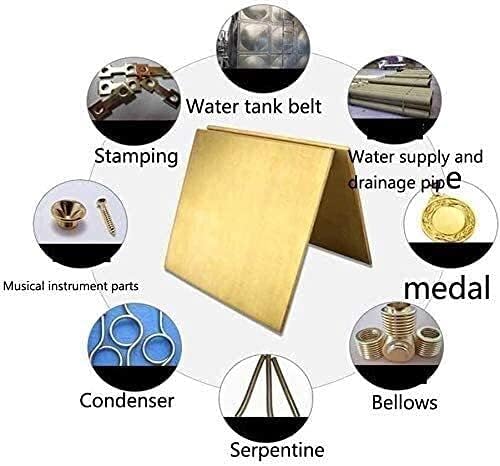 Месинг плоча од бакар лим од месинг месинг за користење во развој на метална обработка на метални производи 0. 5мм месинг плоча