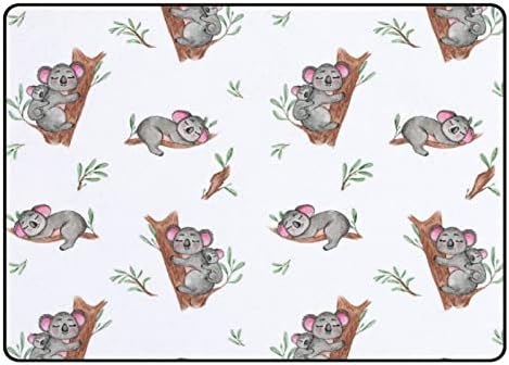 Ползички затворен тепих игра душек слатки мали животни коала за дневна соба спална соба едукативна расадник под подрачје килим 60х39