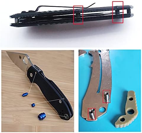 NC Haisda Pocket ножеви застојот на задниот дел на стоп -стоп -стоп, завртка за пинот за нож EDC, прицврстувачи за прицврстувачи