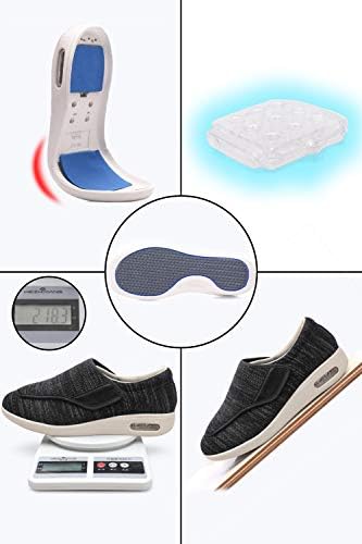 Машки за дијабетични чевли на Григобу за машки обични чевли за одење, прилагодливи чевли Широки лесни чевли за стари лица отечени нозе не-лизгачки
