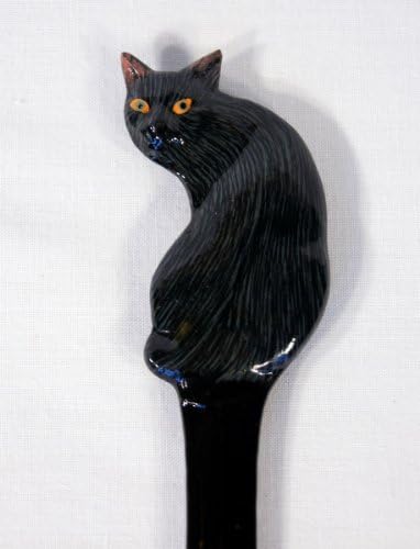 Lx рачно насликана отвор за букви со црна мачка