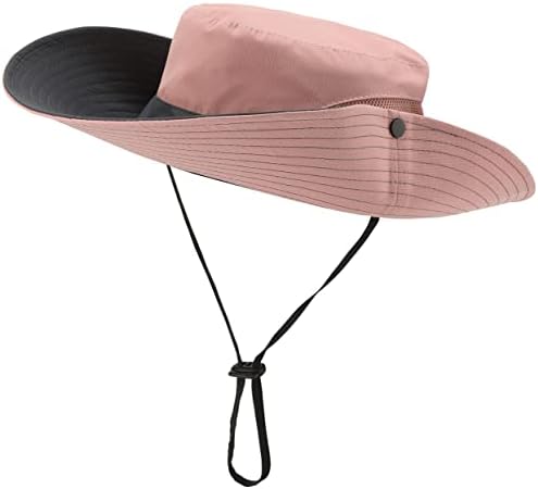 Women'sенска сонце капа УВ заштита од преклопна мрежа Широка за пешачење за пешачење за риболов капа
