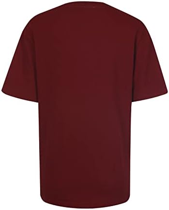 Врвна маица за Лејди Ман летен есен облека Краток ракав Памук Графичка смешна блуза 6к 6к