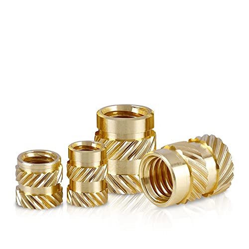 Waleni M2 M2.5 M3 M4 M4 M5 M6 BRASS HOT MOLT INSERT Knurled Nure Train Term Teust Moading SL-Type Double Twill Injection Injection