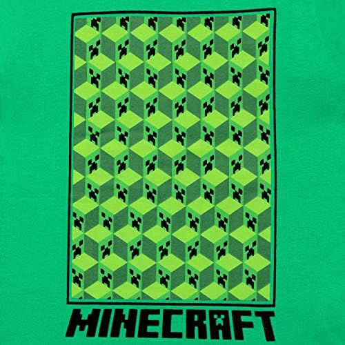 Маица За Ползавец На Момчиња Minecraft Зелена