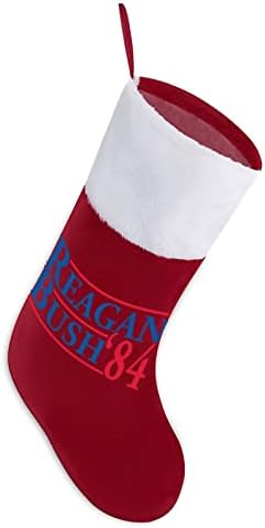 Реган Буш '84 Божиќно порибување Божиќни чорапи торбичка куќа семејство Божиќ декор