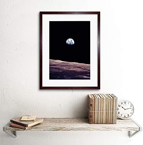 Уметничкиот стоп фото -фото планета Земјината лунарна површина месечина кул САД врамени печати F12x6358