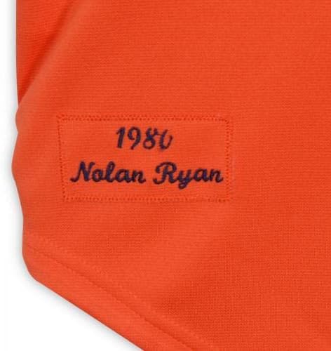 Нолан Рајан Хјустон Астрос го автограмираше Мичел и Нес, автентична дрес на Виножито - Автограмирани дресови на МЛБ