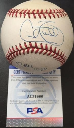 Сесил Филдер Потпиша и Испиша 51 ЧАС 1990 Бејзбол Во Американската Лига, Бејзбол Со Автограм На ПСА