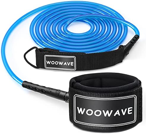 Woowave Surfboard Leash Premium Surf Leash Sup Leg Rop Straight 6/7/8/9 стапки за сите типови сурфари