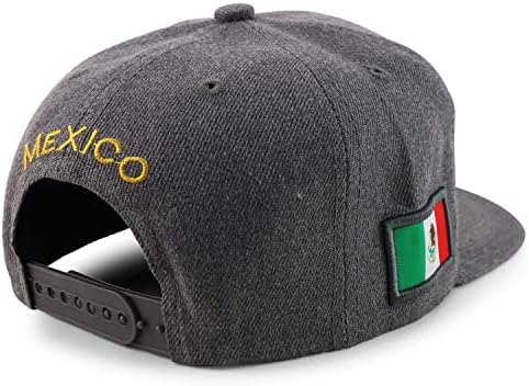 Трендовски продавници за облека Градови на кружно лого на Мексико, украсено капаче за безбол капа
