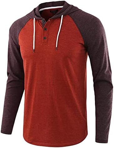 Машки худи со долги ракави за џемпери за пешачење за тренингот за вежбање мода атлетска цврста боја пулвер врвот