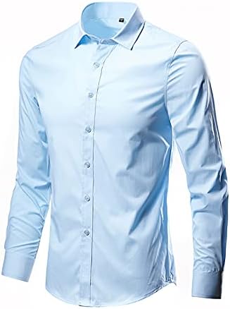 Wenkomg1 Mens Business Business Business Business Builds Builds Work Solid Color Slim Fit T-Mirts The Office Button до кошулите