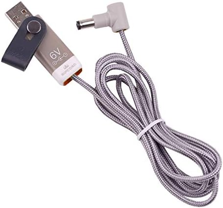 myVolts RIPCORD USB ДО 6v Dc Кабел За Напојување Компатибилен Со Sony AC-66, AC-456C, AC-15A, AC-4, Ac-D4HG Psu Дел