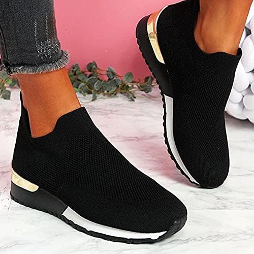 Чевли за жени со ниска потпетица, случајно трчање удобни тениски чевли пешачење модни патики лесни чевли за одење