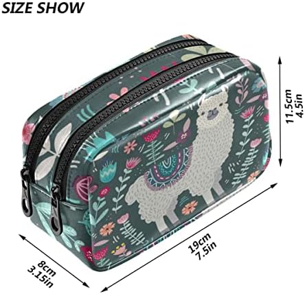 Глафи ​​цветна симпатична лама молив кутија со голем капацитет торбичка торбичка торбичка за складирање козметичка торба
