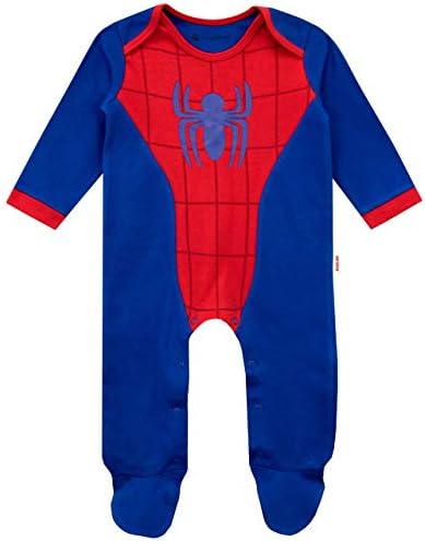 Marvel Baby Boys 'Spiderman Footie and Hat Sett