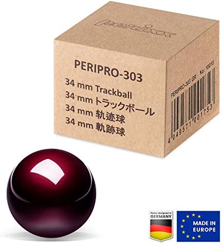 Перикс Перипро-303ГР Мала Топка За Следење, 1,34 Инчи Замена За Перимице и М570, Сјајна Црвена Боја