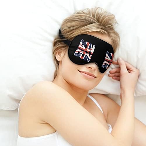 Ја сакам Лондон Обединетото знаме за мека очите маска Ефективно засенчување маска за засенчување удобност слепило со еластична лента за прилагодување